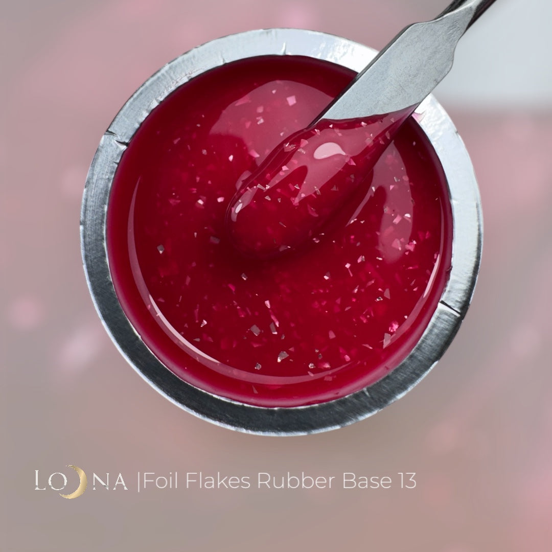 FOIL FLAKES Rubber Base #13, 15ml (in jar)