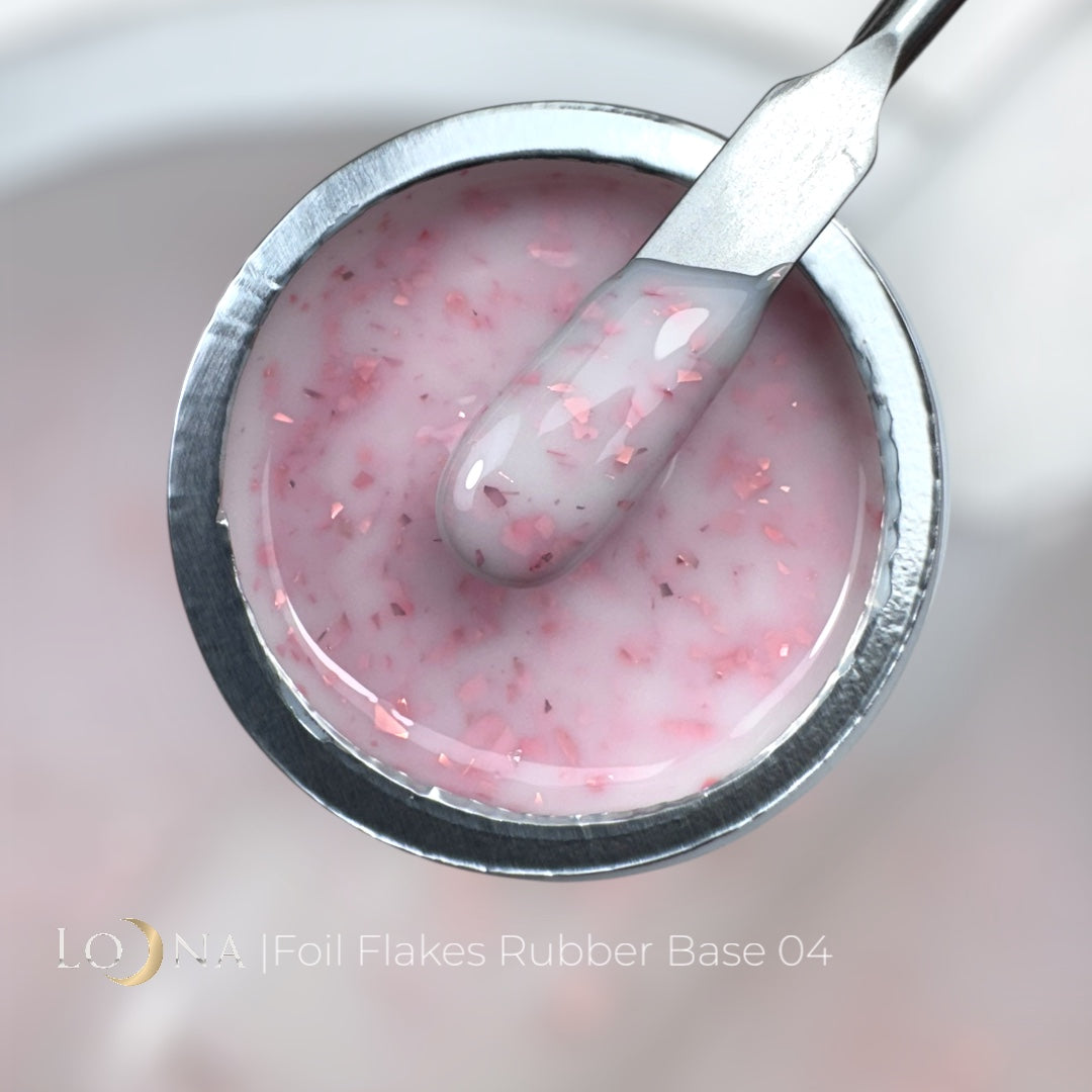 FOIL FLAKES Rubber Base #04, 15ml (in jar)