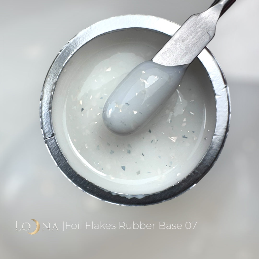 FOIL FLAKES Rubber Base #07, 15ml (in jar)