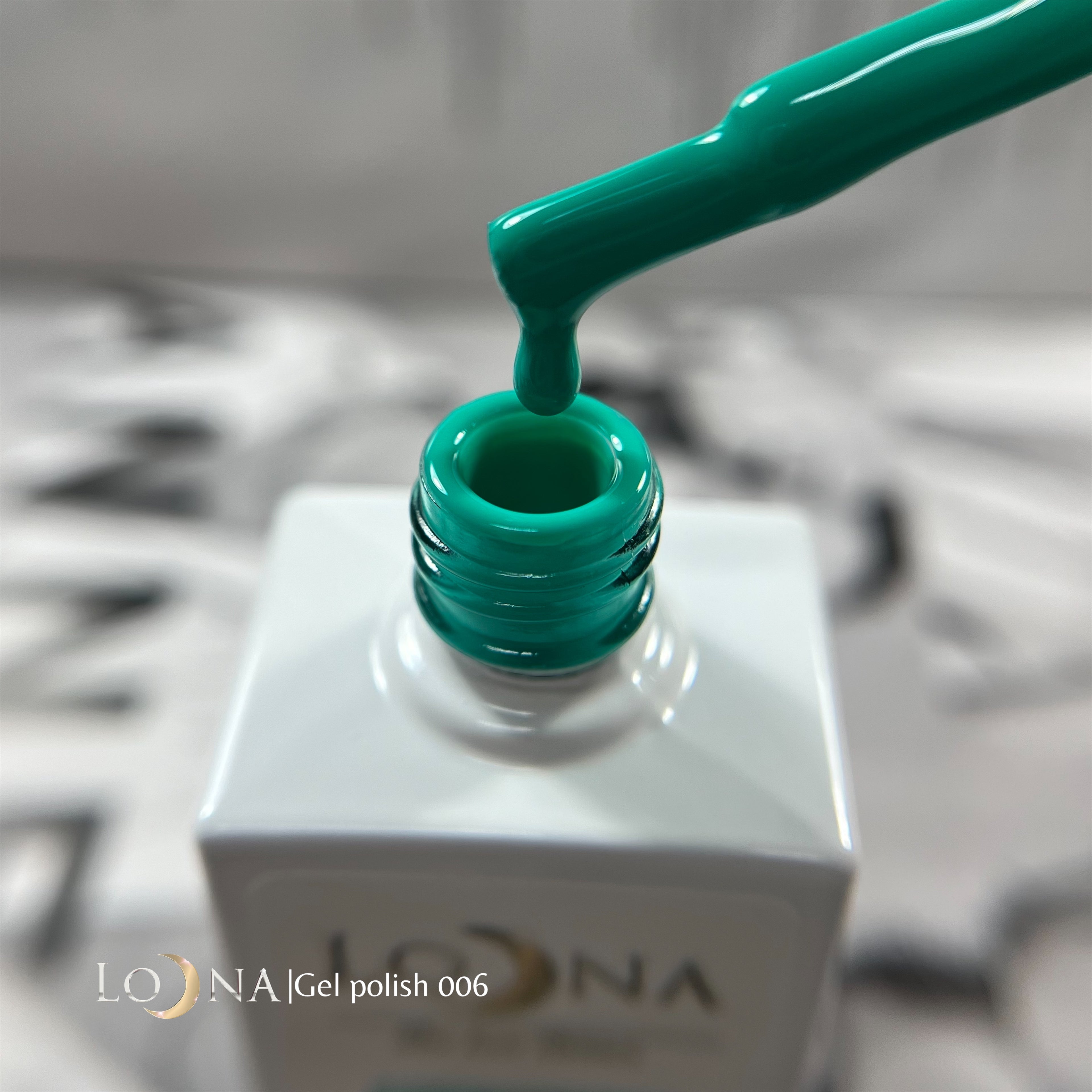 GEL POLISH 006(green-blue), 15ml