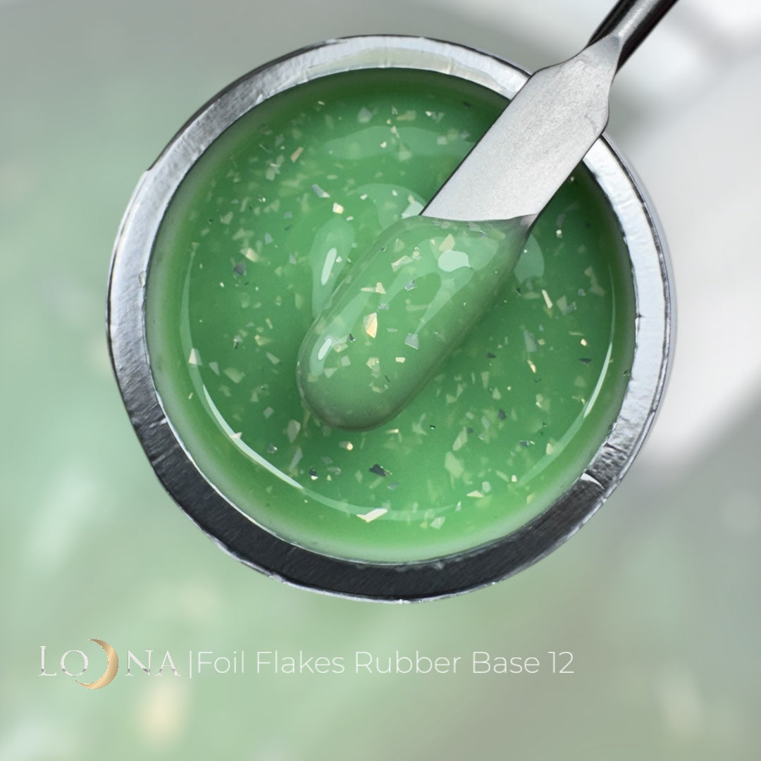 FOIL FLAKES Rubber Base #12, 15ml (in jar)