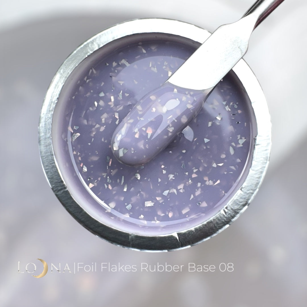 FOIL FLAKES Rubber Base #08, 15ml (in jar)