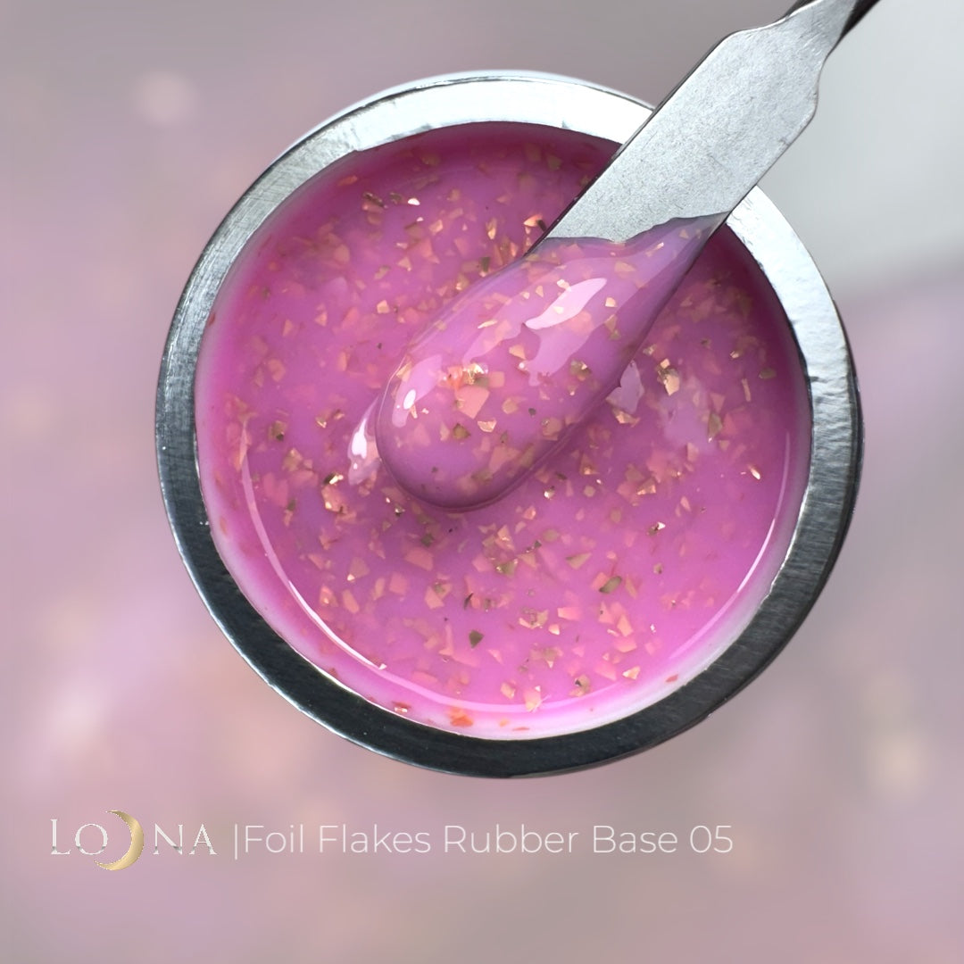 FOIL FLAKES Rubber Base #05, 15ml (in jar)
