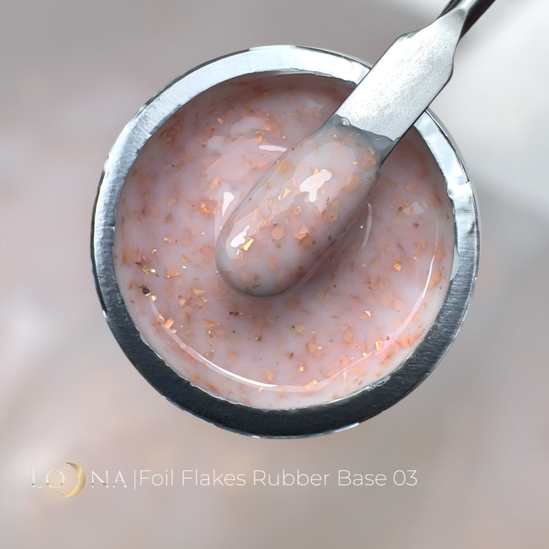FOIL FLAKES Rubber Base #03, 15ml (in jar)