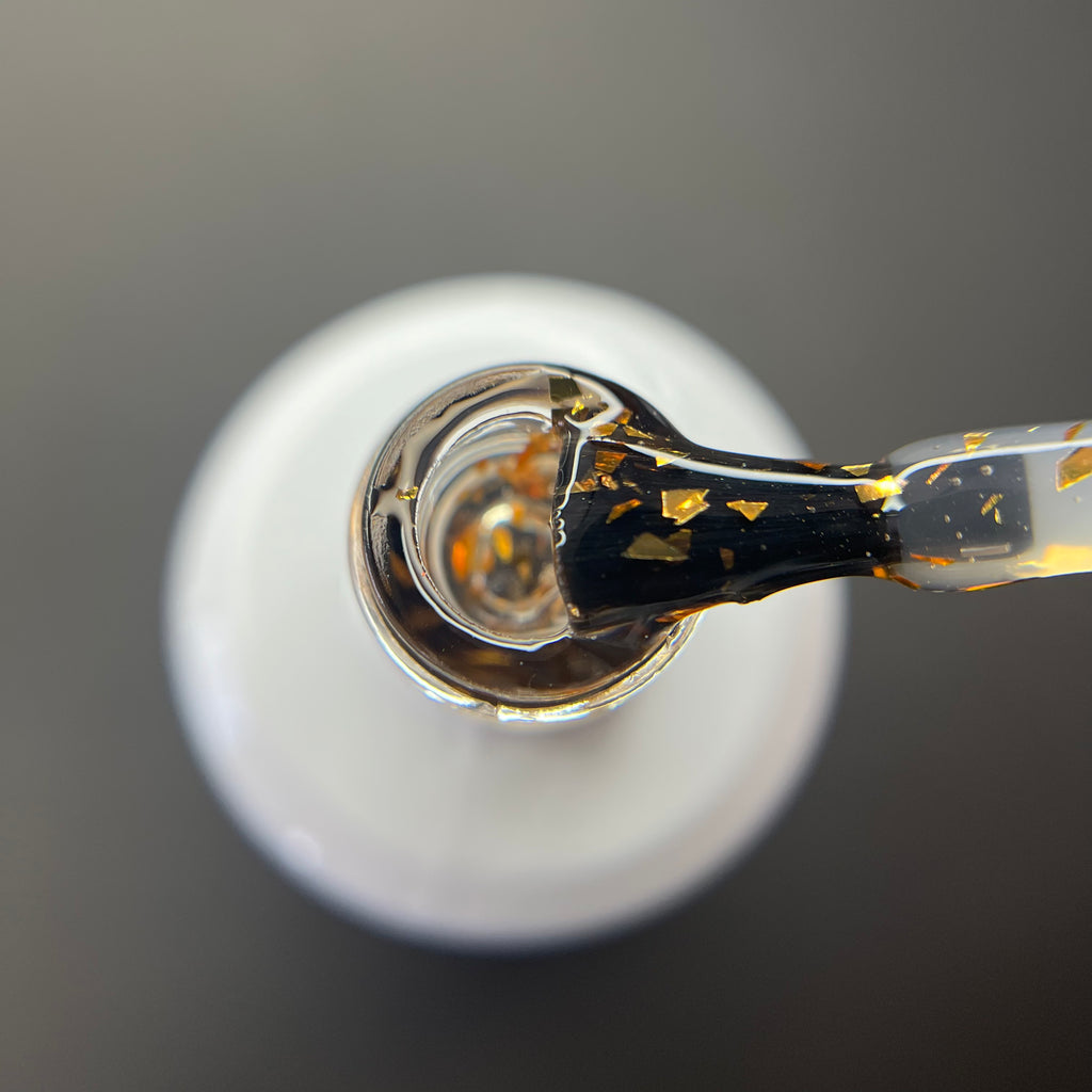 GOLD FLAKES TOP COAT, 15ml