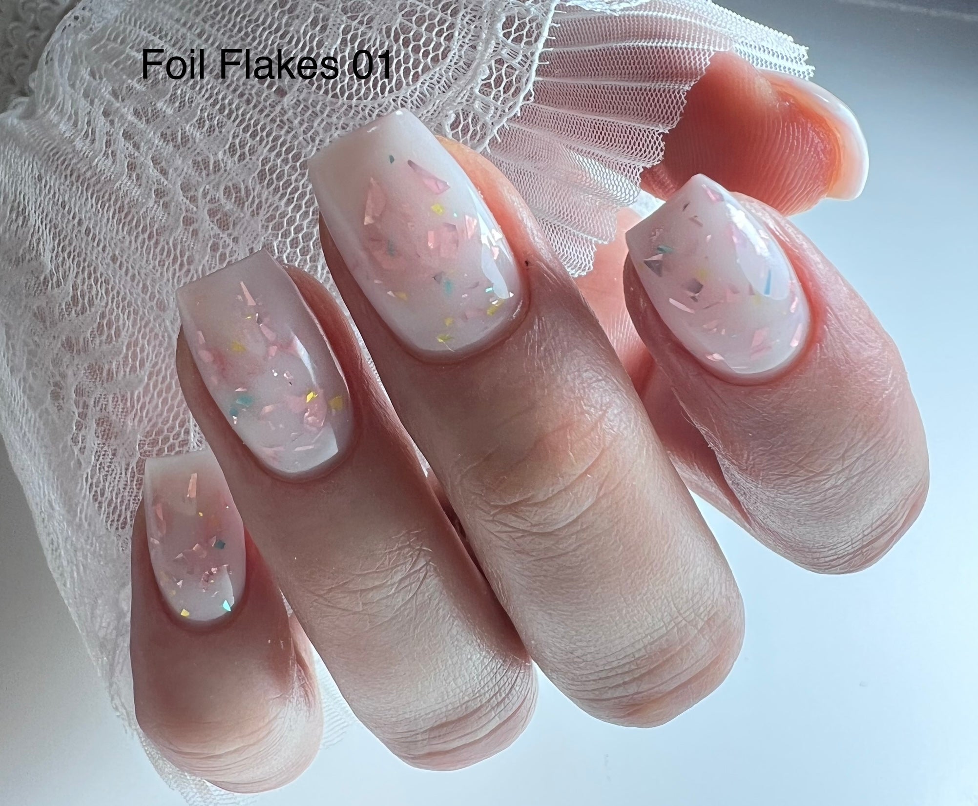 FOIL FLAKES Rubber Base 01, 15ml